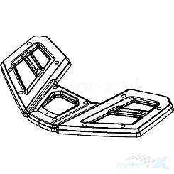 Panel bagażnika przedniego czarny Kymco MXU 550 / 700