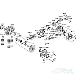 Dyferencjał kompletny przedni Kymco MXU