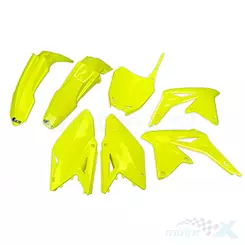 Zestaw osłon nadwozia żółty fluo  UFO Plast Suzuki RMZ 450 08-17