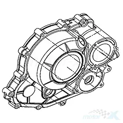 Pokrywa silnika prawa, MM01, QJMotor SRK 125 S / SRV 125