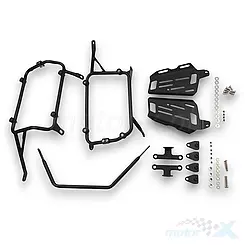 Zestaw stelaży, kufer centralny + kufry boczne, prawy kufer symetryczny, Coocase, BMW R 1200 GS / R 1250 GS