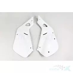 Osłony tylne górne komplet biały UFO Plast Honda CR 125 / 250 97-99