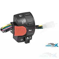 Przełącznik zespolony lewy, kostka 9 pinów, 9 przewodów, MBK Nitro / Yamaha Aerox 99-08