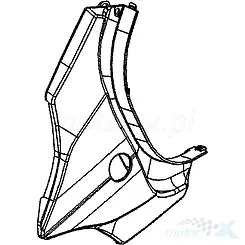 Osłona tylna centralna czarny N1R Kymco Agility S 125