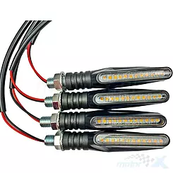 Kierunkowskazy LED, dynamiczne, 4 sztuki, homologacja