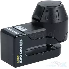 Blokada antykradzieżowa tarczy hamulcowej Oxford Mini T Disk Lock Black