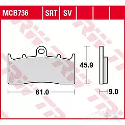 Klocki hamulcowe Sinter Road/Track KH613 TRW Lucas MCB736SRT