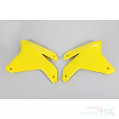 Osłony chłodnicy żółte UFO Plast Suzuki RMZ 450 05-06