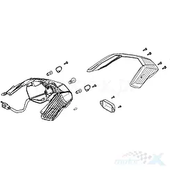 Lampa tylna Kymco Dink