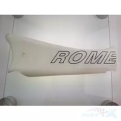 Osłona progowa prawa biała z naklejką Romet