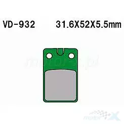 Klocki hamulcowe TRANSWORLD KHT000932