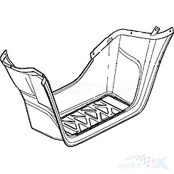 Osłona boczna lewa czarna N1R Kymco Mxer