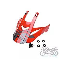 Daszek kasku mx436 evo evolve red white