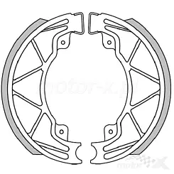 Szczęki hamulcowe, 140x25mm, ze sprężynami, Polini, Aprilia / Derbi / Gilera / Vespa