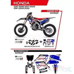 Zestaw osłon nadwozia czarny UFO Plast Honda CRF 250 / 450 R
