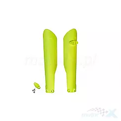 Osłony amortyzatorów żółty fluo UFO Plast Husqvarna TC / TE / TX / FC /FE 
