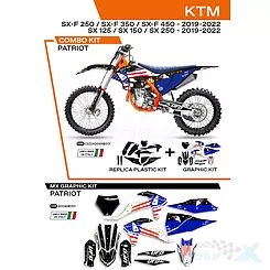 Zestaw osłon nadwozia czarny UFO Plast KTM SX / SX-F