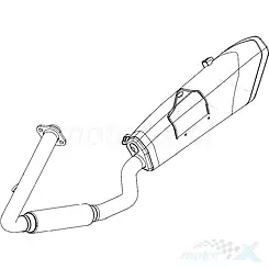 Tłumik Benelli BN 125 Euro 5