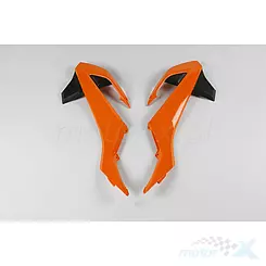 Osłony chłodnicy pomarańczowo-czarne UFO Plast KTM SX 65 16-