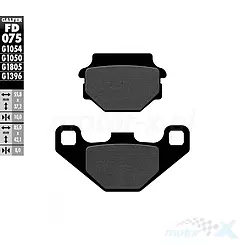 Klocki hamulcowe Galfer Semi Metal Street FD075G1054