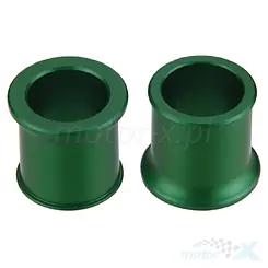 Tuleje dystansowe koła przedniego, zielone, Accel WSF04GR (11-1031), KAWASAKI KX 125/250 06-08 KXF 250 06-20, KXF 450 '06-'18 - PROMOCJA