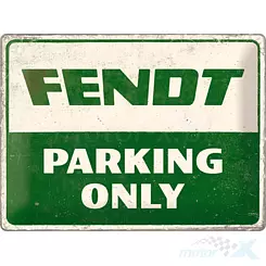 Tablica, plakat 30x40 cm, tłoczona blacha, fentd parking only Nostalgic Art 23329