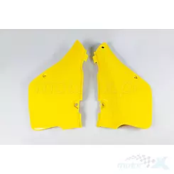 Osłony tylne górne komplet żółte UFO Plast Suzuki RM 250 89-92