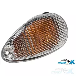 Kierunkowskaz tylny prawy, z homologacją, biały klosz, Vicma, Vespa ET2 / ET4 125-150