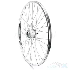 Felga przednia, koło rowerowe 28", O / A-7N (622-21), piasta Shimano Nexus, srebrna z prądnicą 30003