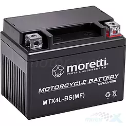 Akumulator żelowy Moretti Parts MTX4L-BS 12V 4Ah 113x70x85mm 50CCA