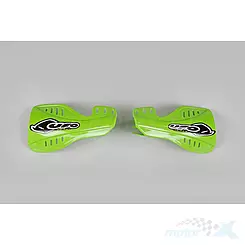 Osłony dłoni zielone UFO Plast Kawasaki KXF 250 05-