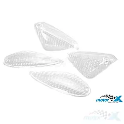Klosze kierunkowskazów TNT, białe, Piaggio NRG Extreme / MC3