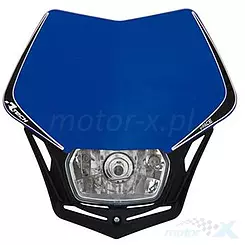 Lampa uniwersalna przednia, niebiesko czarna, Racetech V-FACE MASKBLNR008