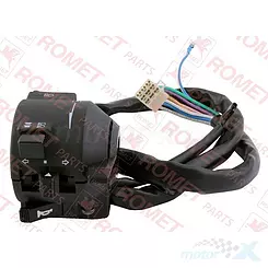 Przełącznik zespolony lewy, kostka 9 pinów, 10 przewodów, Romet R150 / JL150 / 250-5 / Raven 250