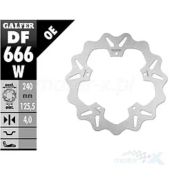 Tarcza hamulcowa Galfer DF666 Wave, D31