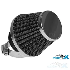 Filtr powietrza stożkowy 38mm 0° RMS Chrom