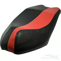 Siedzenie czarno czerwone Romet 767 (po 2010) / Junak 804 / Longjia Grido