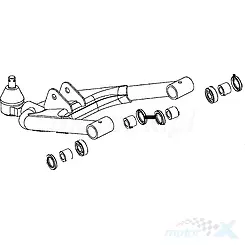 Wahacz przedni dolny lewy Kymco MXU 300