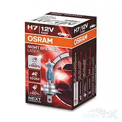 Żarówka H7 12V 55W PX26D Osram Night Breaker® Laser (+150%)