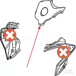 Osłona lampy przedniej środkowa Keeway RKV 65541K690000