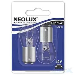 Żarówka P21/5W BAY15D 12V 21/5W biała M-Tech NEOLUX