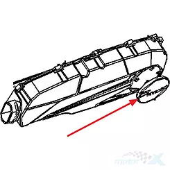Pokrywa dekoracyjna pokrywy paska napędowego, chrom, Kymco Like