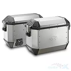 Kufry boczne Kappa KMS36APACK2, 36L, 2 sztuki, monokey KMS K'MISSION aluminiowe, dodatkowy zamek