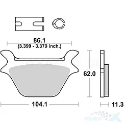 Klocki hamulcowe spiekane SBS Sinter Street 669LS