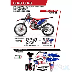 Zestaw osłon nadwozia czarny UFO Plast Gas Gas MC / MC-F