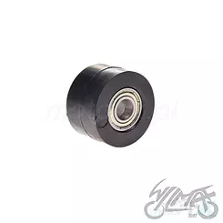 Rolka prowadząca łańcucha napędowego, średnica 38mm, otwór 10mm, szerokość 24mm, czarna, WM Motor