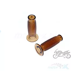 Manetki komplet retro 1"+1-1/8" brąz transparentne