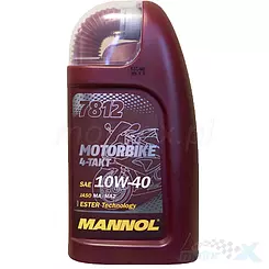 Olej silnikowy Mannol Motorbike 7812 półsyntetyczny MA2 4T 10W40 1L 