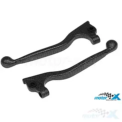 Dźwignie hamulców, carbon, Peugeot 50-150 (tarcza przód AJP / tarcza tył AJP)