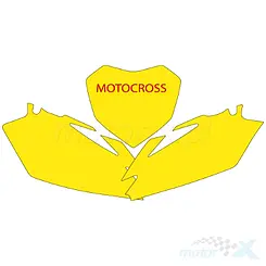 Zestaw naklejek pod numery startowe, Blackbird Honda CRF 450R '09-'12 (11), CRF 250R '10-'13
